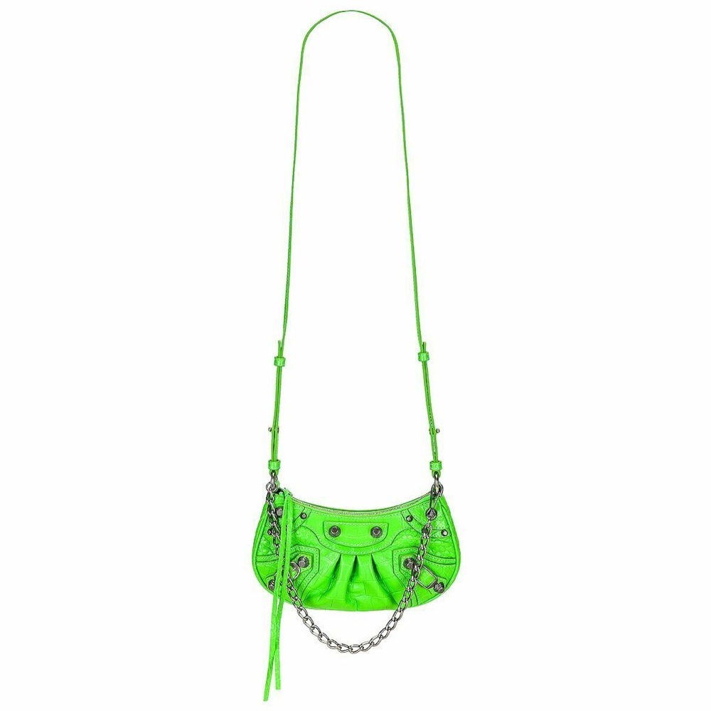 Balenciaga Le Cagole Mini Bag in Acid Green - Picture 4 of 16